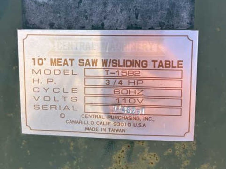 #87-•-central-machinery-10"-meat-saw-w/-sliding-table-image-8