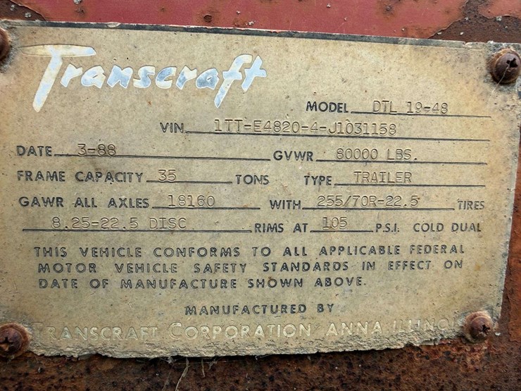 1988-transcraft-spread-axle-flatbed-trailer,-48’-(-10-½’-upper-deck,-37-½’-main-deck),-air-ride,-255-image-9