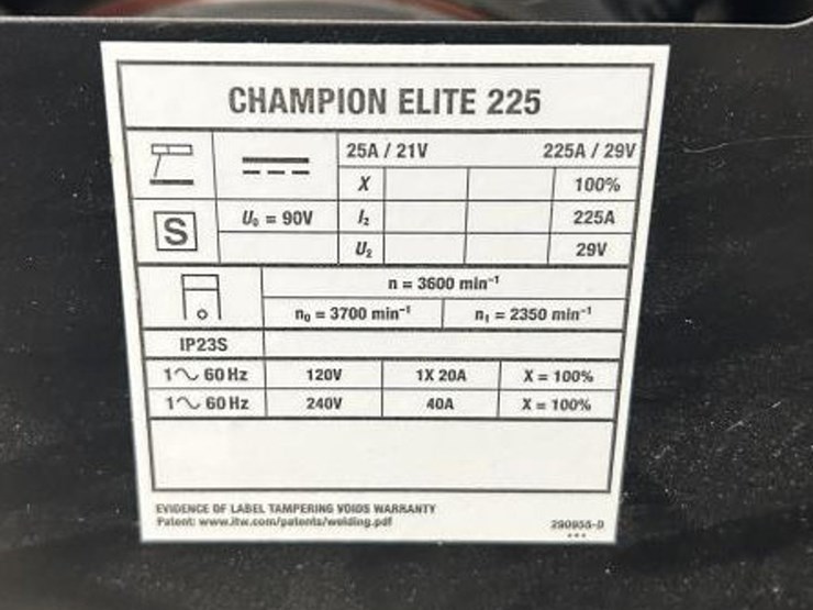 #209-•-hobart-champion-elite-25-225-generator-&-stick-image-5