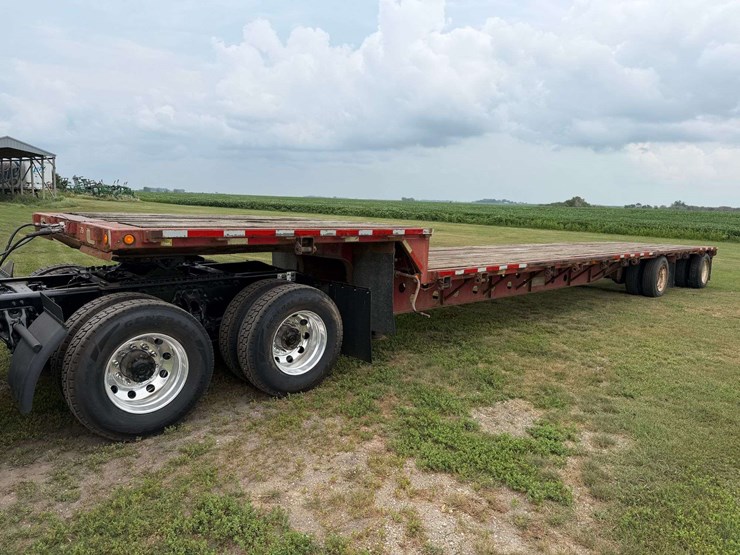 1988-transcraft-spread-axle-flatbed-trailer,-48’-(-10-½’-upper-deck,-37-½’-main-deck),-air-ride,-255-image-1