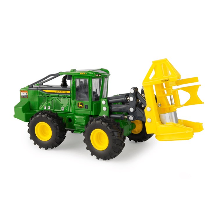 #96 • John Deere 843L-II Wheeled Feller Buncher Die-Cast Metal Replica, 1:50 Scale