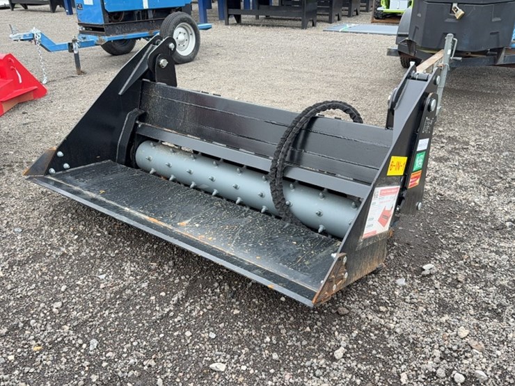 #2043-•-ray-tree-72"-skid-steer-6-in-1-power-rake-bucket-image-1
