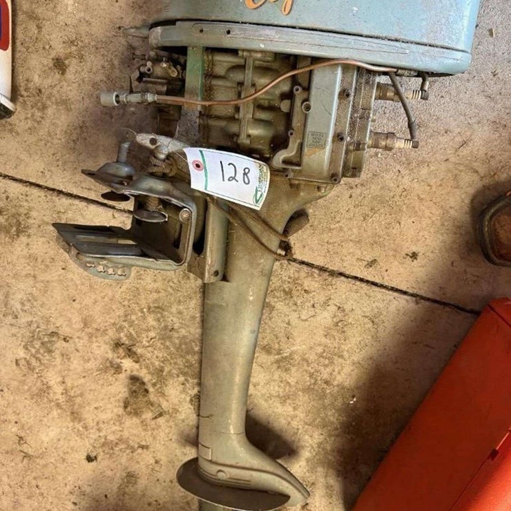 Vintage Elgin outboard engine