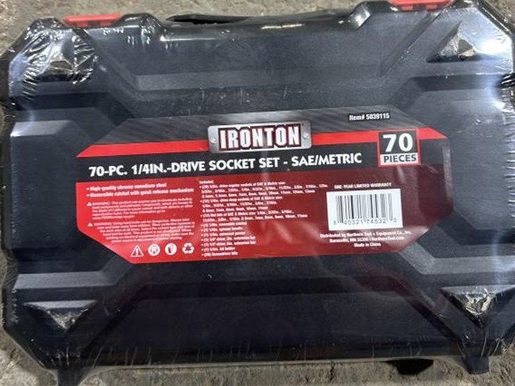#218-•-ironton-70-pc.-1/4-drive-socket-set-&-ultra-steel-image-4