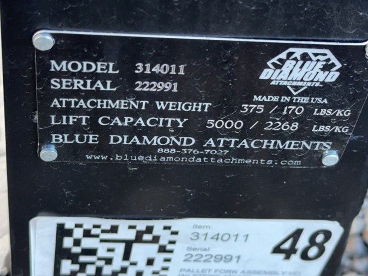 #2020-•-blue-diamond-48"-skid-steer-pallet-forks-image-3