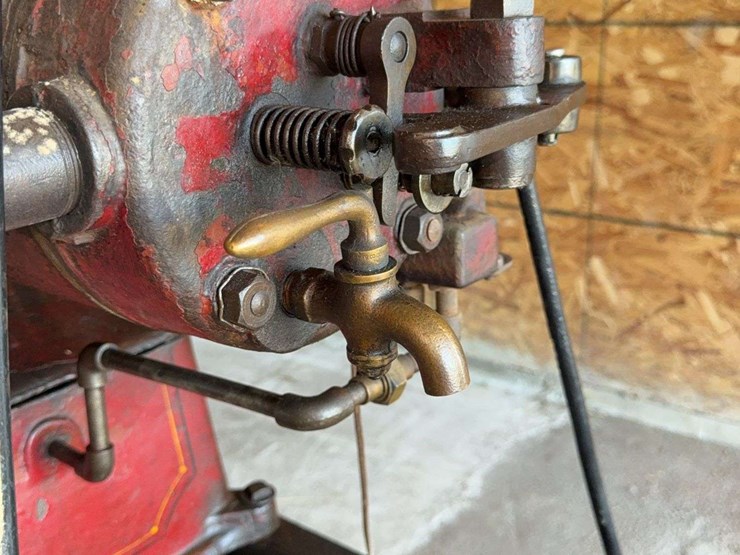 "rare"-stover-john-deere-plow-company-4-horse-hit-and-miss-engine-and-cart-image-34
