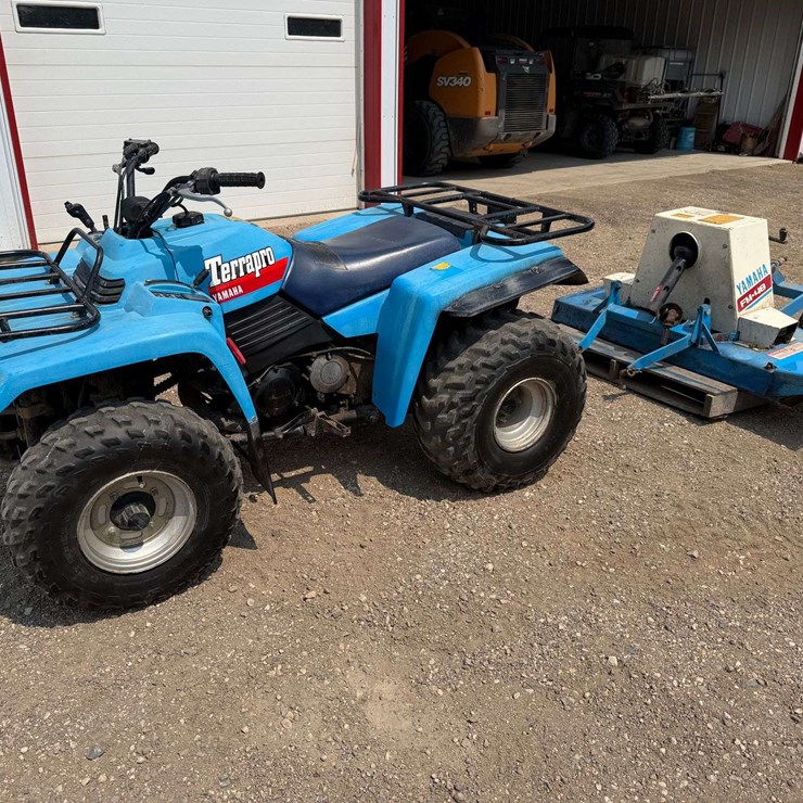 Yamaha 350 Terra Pro ATV With Pto, Manual Transmission, Unknown Miles, Recent Tune Up, With 48” Pull
