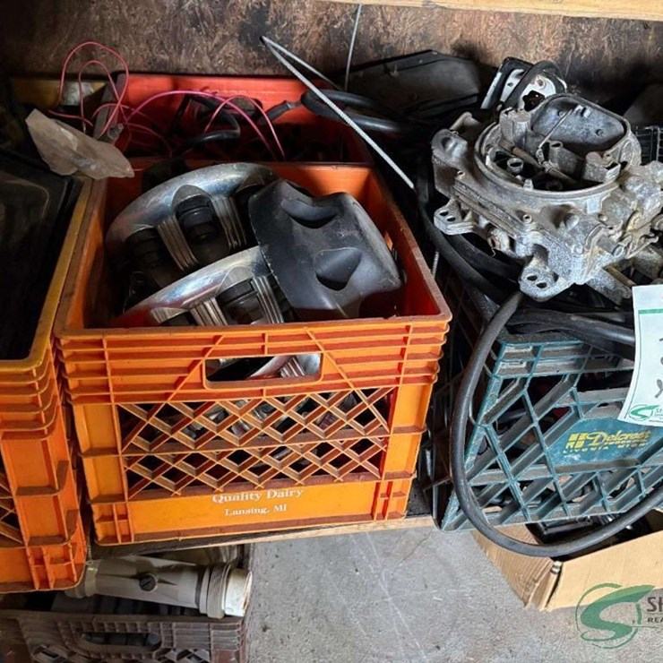 Crates of Vehicle parts