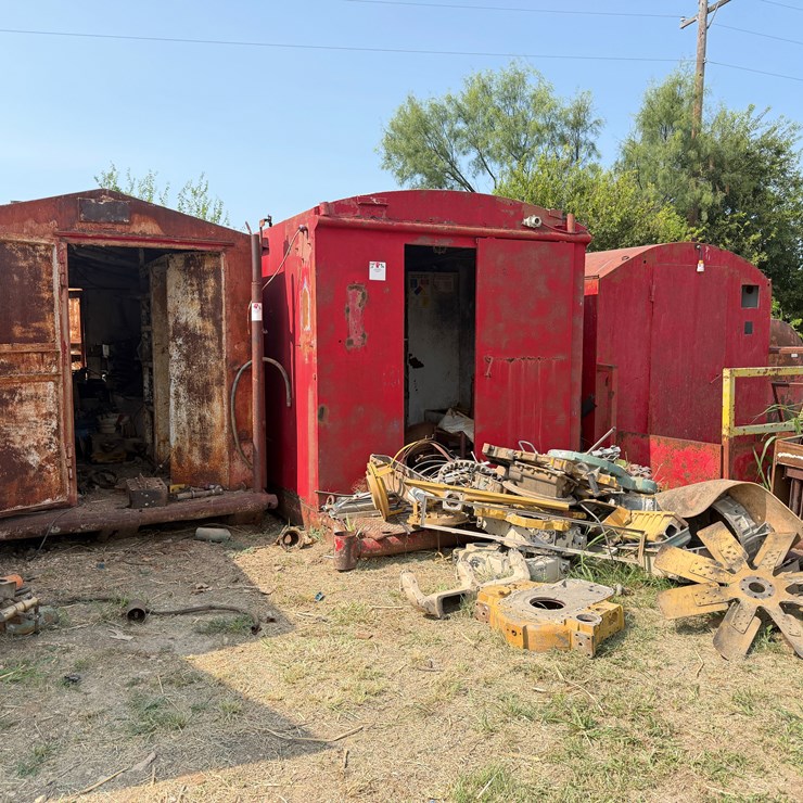 (3) STEEL DOGHOUSES W/ CONTENTS (SEE DESCRIPTION)