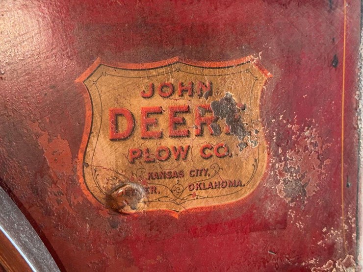 "rare"-stover-john-deere-plow-company-4-horse-hit-and-miss-engine-and-cart-image-8