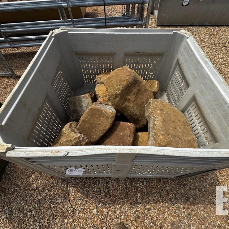 CRATE OF LANDSCAPING ROCKS