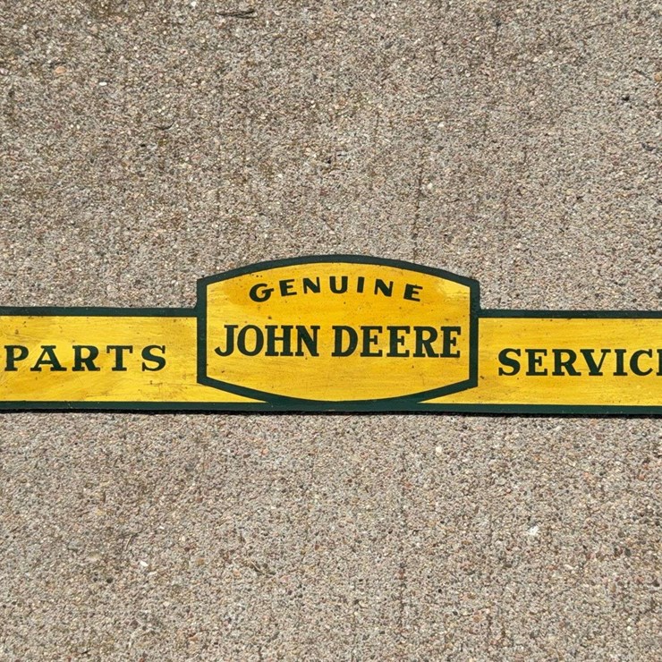 John Deere Double Sided Wood Parts and Service Display Topper