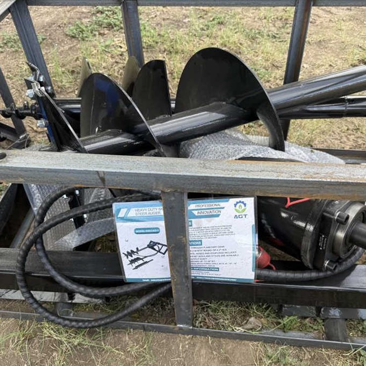 #12 • Skid Steer Auger Driver & 6", 12", 14" Bits