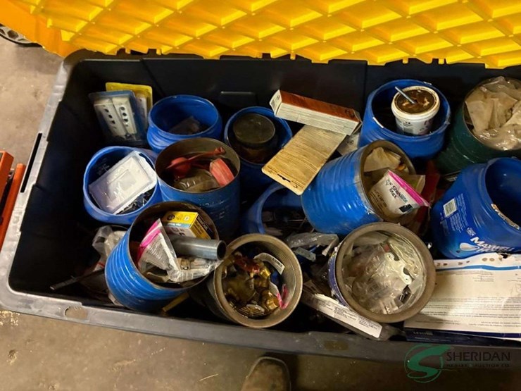 tote-and-contents-of-plumbing-and-electrical-parts-image-2