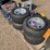 #4512-•-set-of-(4)-chrome-golf-cart-wheels-and-tires-image-1