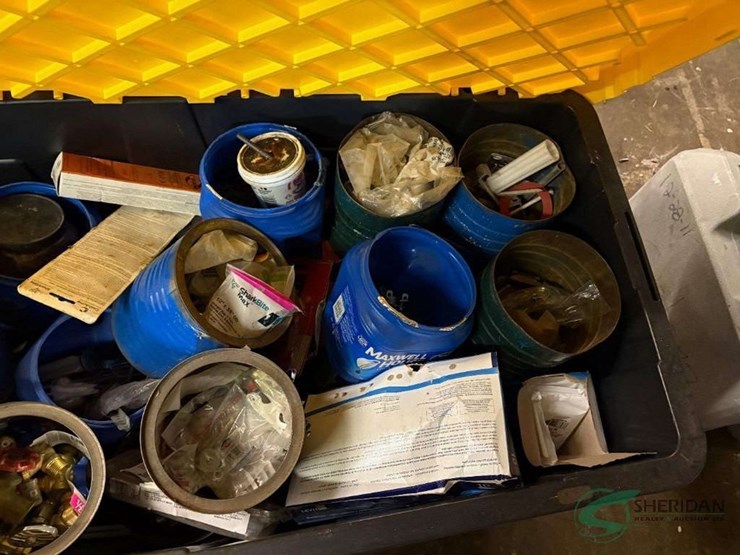 tote-and-contents-of-plumbing-and-electrical-parts-image-3