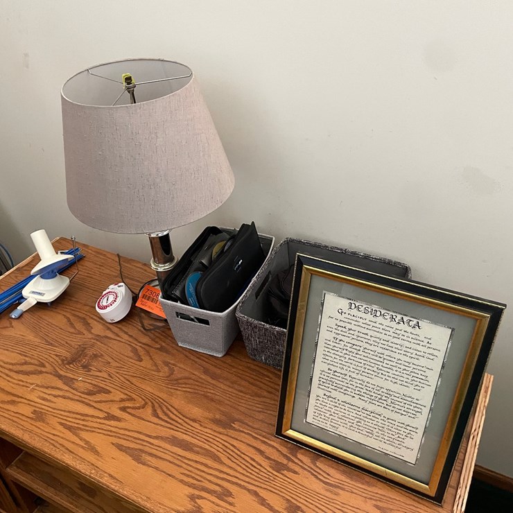 #7308 • Lamp, Supplies, and Decor