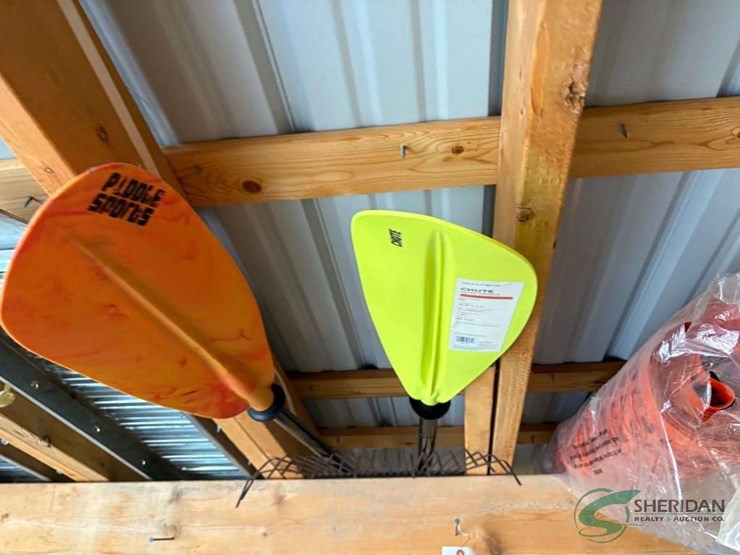 contents-of-rafters---paddles,-ramps,-snow-fence,-bamboo-rods-and-misc.-image-4