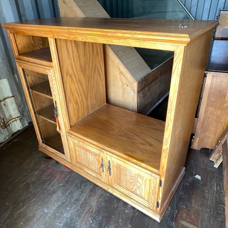 #4707 • Wooden TV Stand