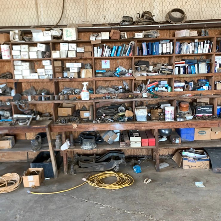 Wall of Miscellaneous Truck Parts