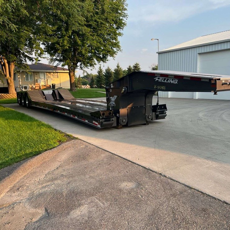 2024 Felling XF110-3HD-SL Detach Trailer, 55' Overall Length, 9' x 26' Main Deck, 110,000 in 16', 13