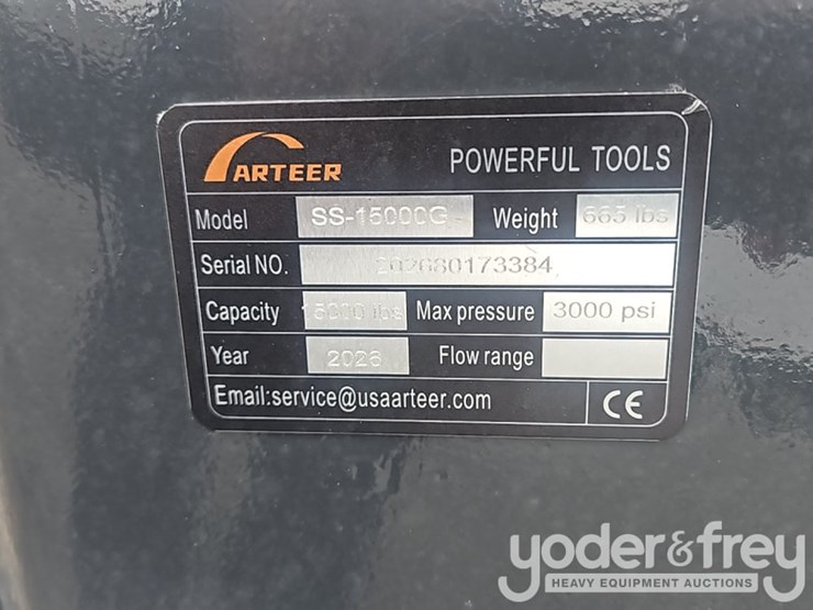 unused-arteer-15000lbs-hydraulic-logging-winch(ss-15000g)-to-suit-skidsteer-image-9