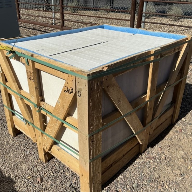 CRATE OF TRAVERTINE PAVERS