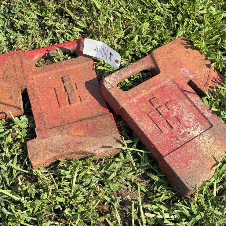(2) International Harvester Suitcase Weights
