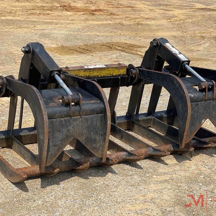 72" HYDRAULIC ROOT GRAPPLE SKID STEER ATTACHMENT