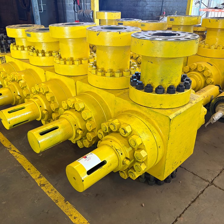 (3x$) 7-1/16” 15k hydraulic frac valves, field ready
