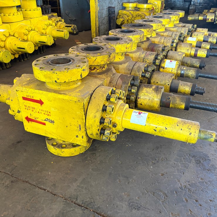 (3x$) 7-1/16” 10k frac valves, field ready