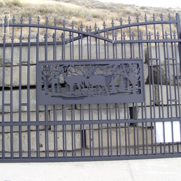 7' X 20' BI-PARTING DRIVEWAY FARM GATE