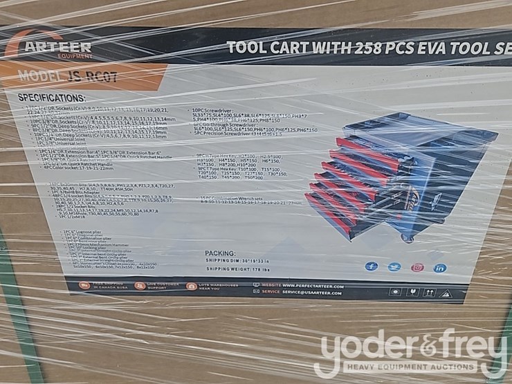 unused-tools-trolley-c/w-258pcs-tools-(arteer-js-rc07)-image-5