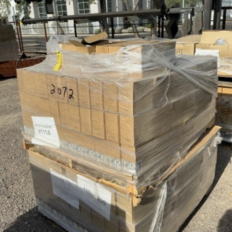 PALLET OF ELECTRICAL DEVICE COVERS AND BOX