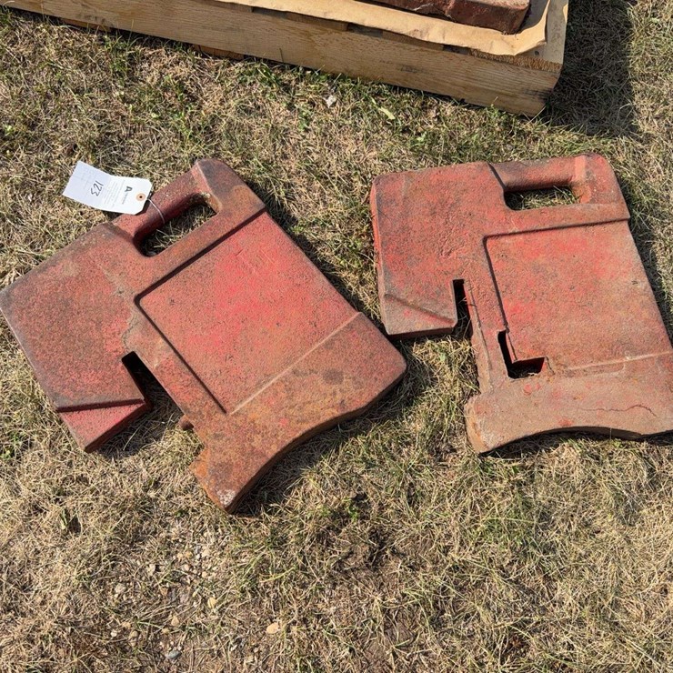 (2) International Harvester Style Suitcase Weights