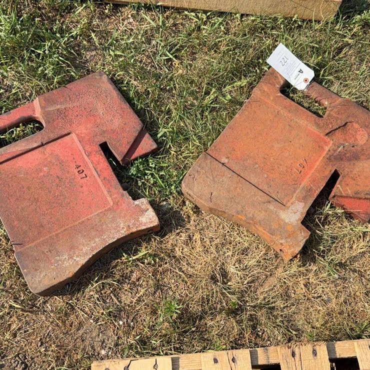 (2) International Harvester Style Suitcase Weights