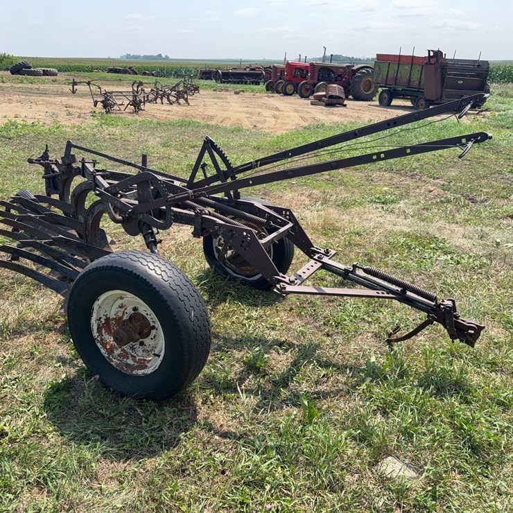 McCormick Deering Three Bottom Pull Type Slat Bottom Plow