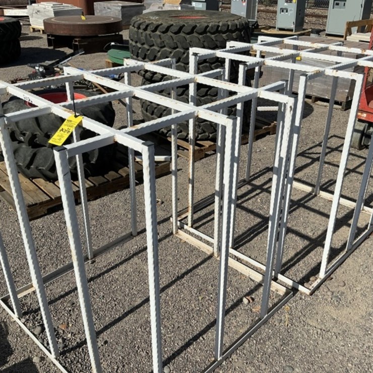 (2) STEEL STORAGE RACKS