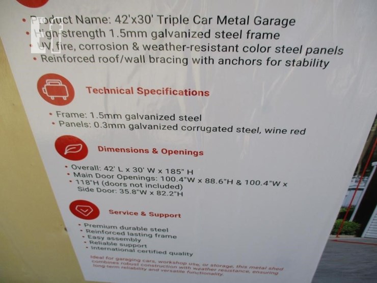 42'-x-30'-triple-garage-metal-shed-image-6