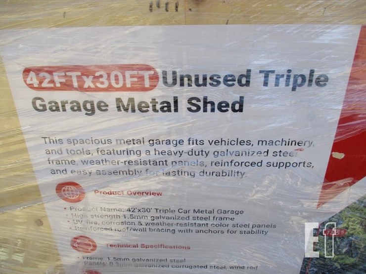 42'-x-30'-triple-garage-metal-shed-image-5