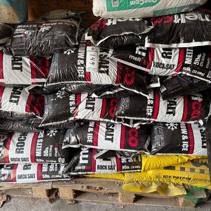 Partial Pallet of Rock Salt