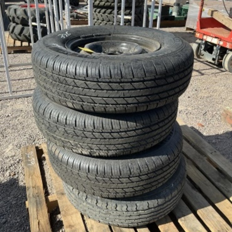 PALLET OF ASST TRAILER WHEELS & TIRES