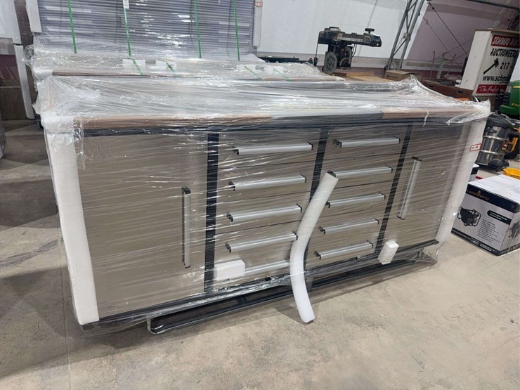2026-7ft-stainless-steel-workbench-with-10-drawers-&-2-cabinets.-87*23*39-inch,-drawers-with-lock-and-anti-slipinners.-using-new-3-rail-sliding-image-2