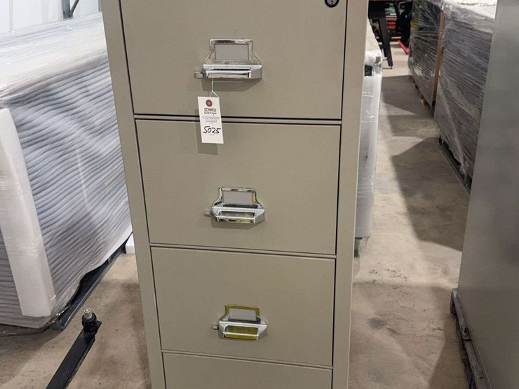 1-fire-proof-cabinet-with-keys,-4-drawers,-20-3/4"-w-x-31-1/2"d-x-52-3/4t-image-1