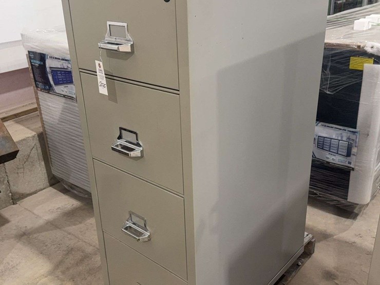 1-fire-proof-cabinet-with-keys,-4-drawers,-20-3/4"-w-x-31-1/2"d-x-52-3/4t-image-2