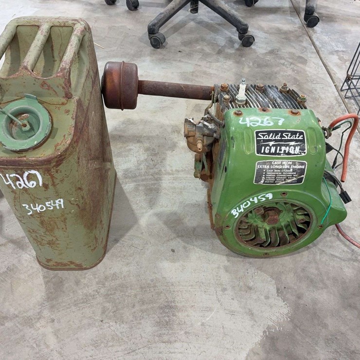 Solid State Ignition Gas Motor and Metal Jerry Can