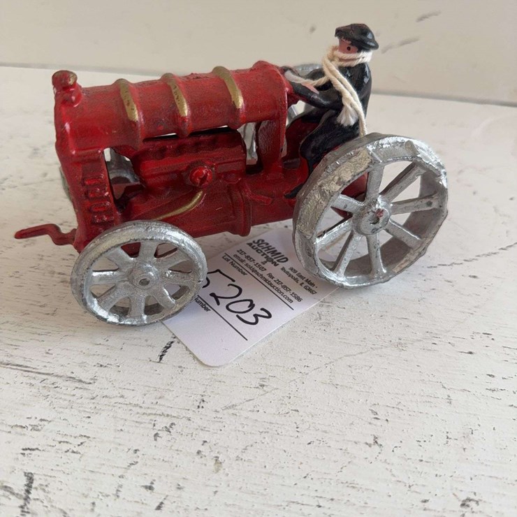 Cast-Iron toy tractor