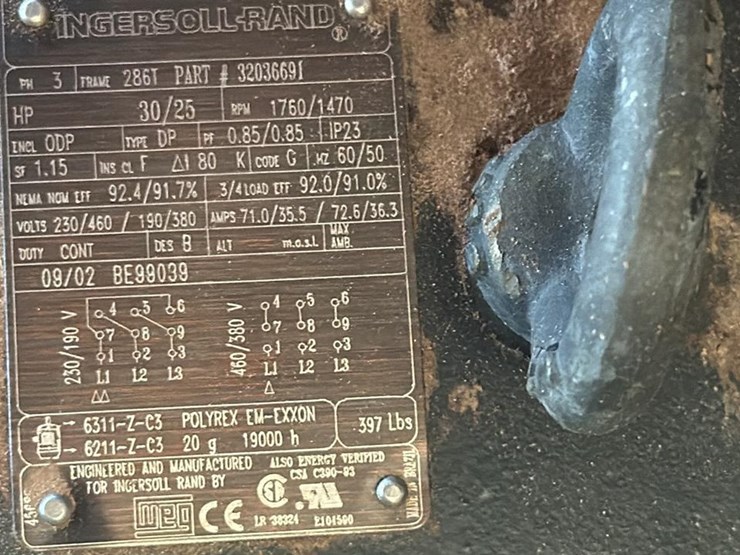 #1024-•-ingersoll-rand-7100-air-compressor---frye-lumber-company-image-8