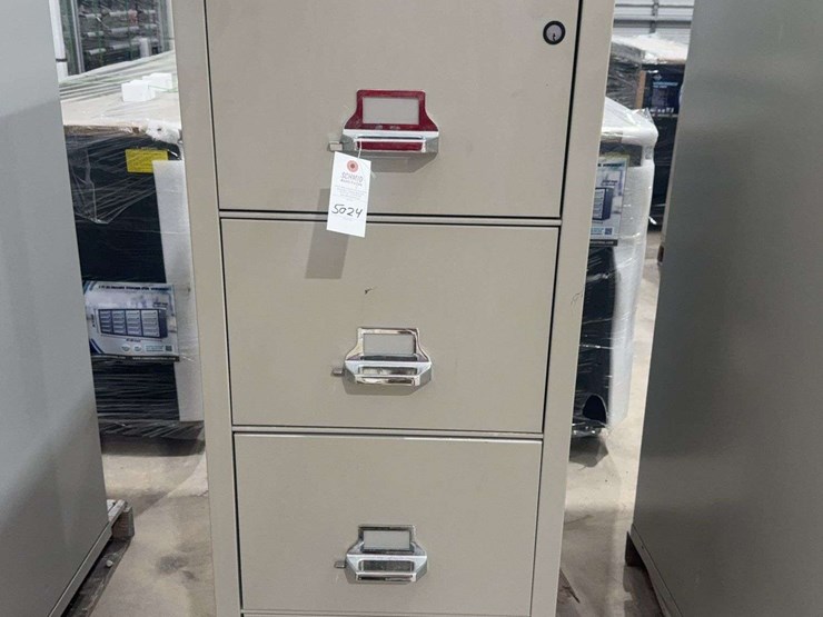 1-fire-proof-cabinet-with-keys,-4-drawers,-20-3/4"-w-x-31-1/2"d-x-52-3/4t-image-1