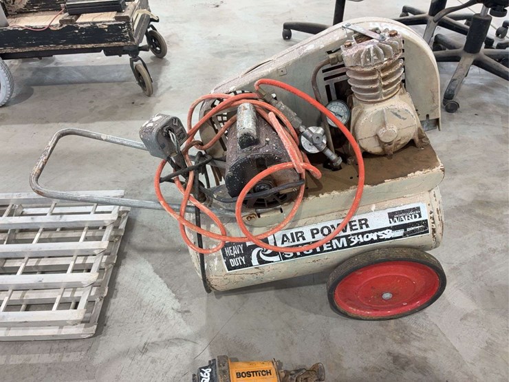 montgomery-ward-electric-air-compressor-and-bostitch-air-nailer-image-2